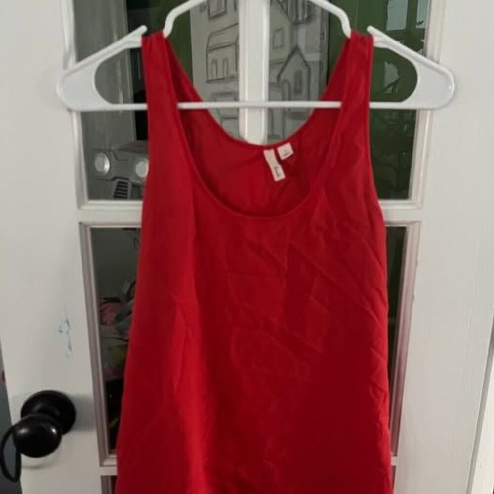 Frenchi Red Tank Top S